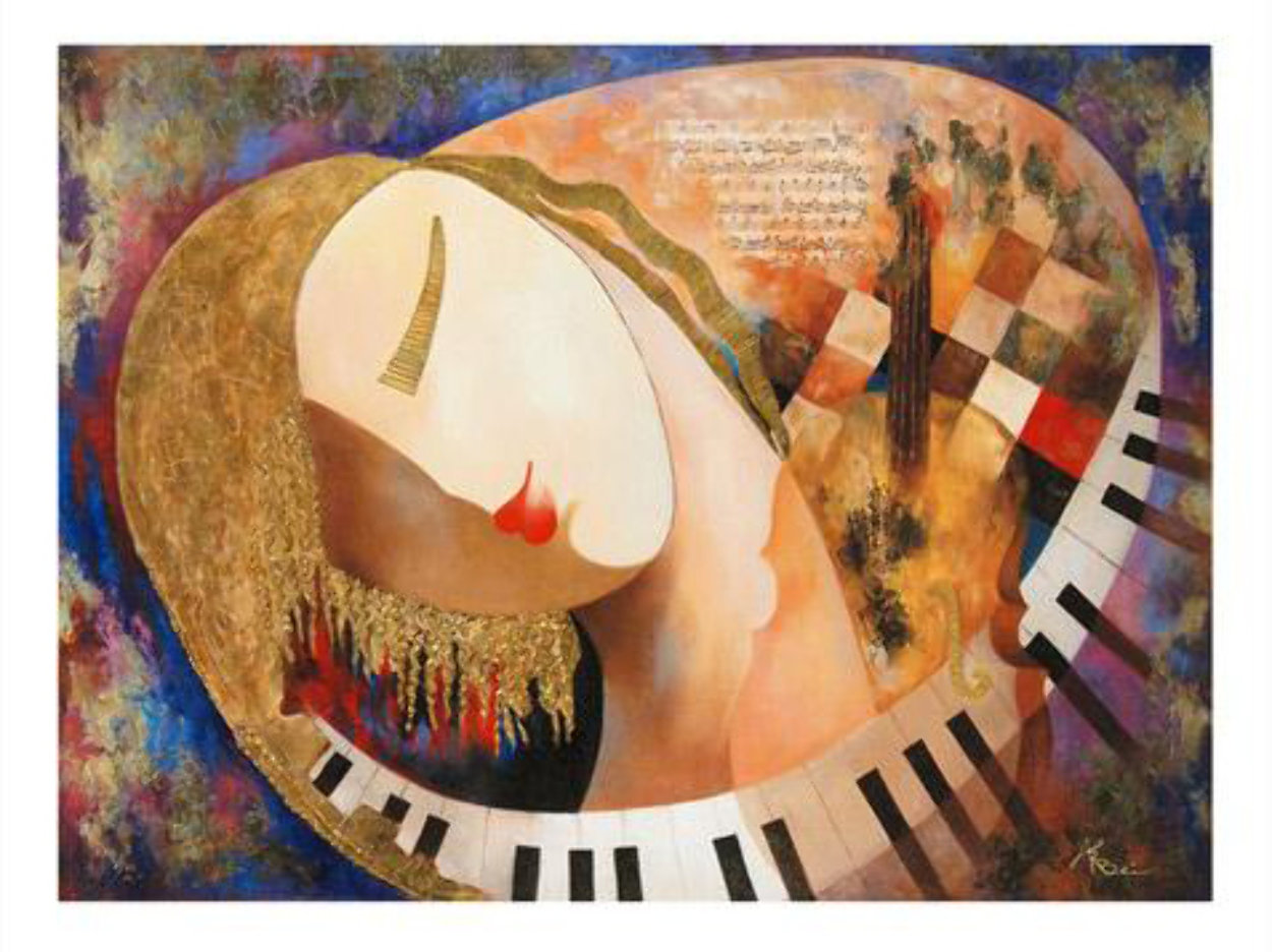 It's Music to My Heart 2010 Embellished Limited Edition Print by Arbe Berberyan It's Music to My Heart 2010 Embellished Limited Edition Print by Arbe Berberyan
