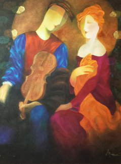 Moonlight Serenade Embellished 1998 Limited Edition Print - Arbe Berberyan Moonlight Serenade Embellished 1998 Limited Edition Print - Arbe Berberyan