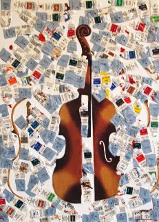 Tubes Et Violin 2002 Limited Edition Print - Arman Arman Tubes Et Violin 2002 Limited Edition Print - Arman Arman