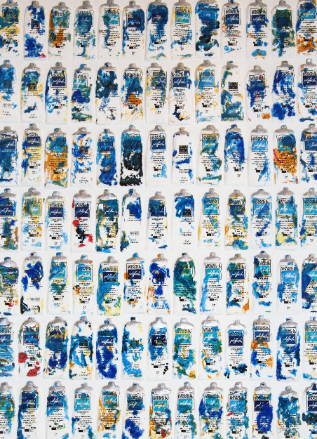 Tubes Bleues 2002 Limited Edition Print - Arman Arman