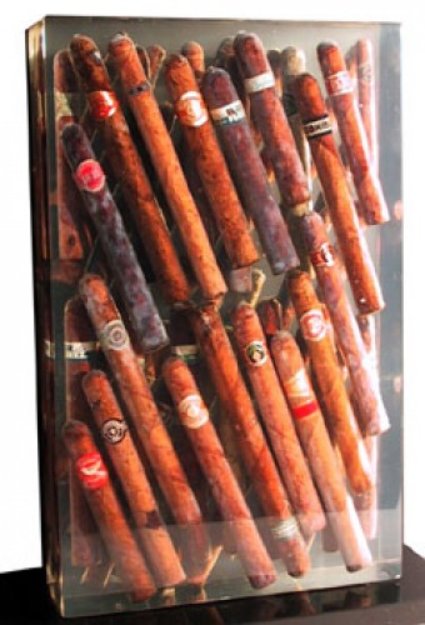 Waiting to Exhale Cigars and Resin Sculpture Sculpture - Arman Arman