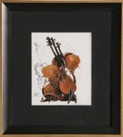 Violin - IV 18x16 Works on Paper (not prints) by Arman Arman - 1