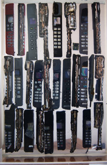 Untitled Cell Phone Sculpture 2005 Sculpture - Arman Arman Untitled Cell Phone Sculpture 2005 Sculpture - Arman Arman