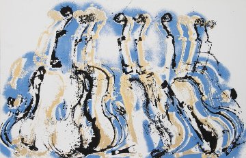 Blue Variations 1978 Limited Edition Print - Arman Arman Blue Variations 1978 Limited Edition Print - Arman Arman