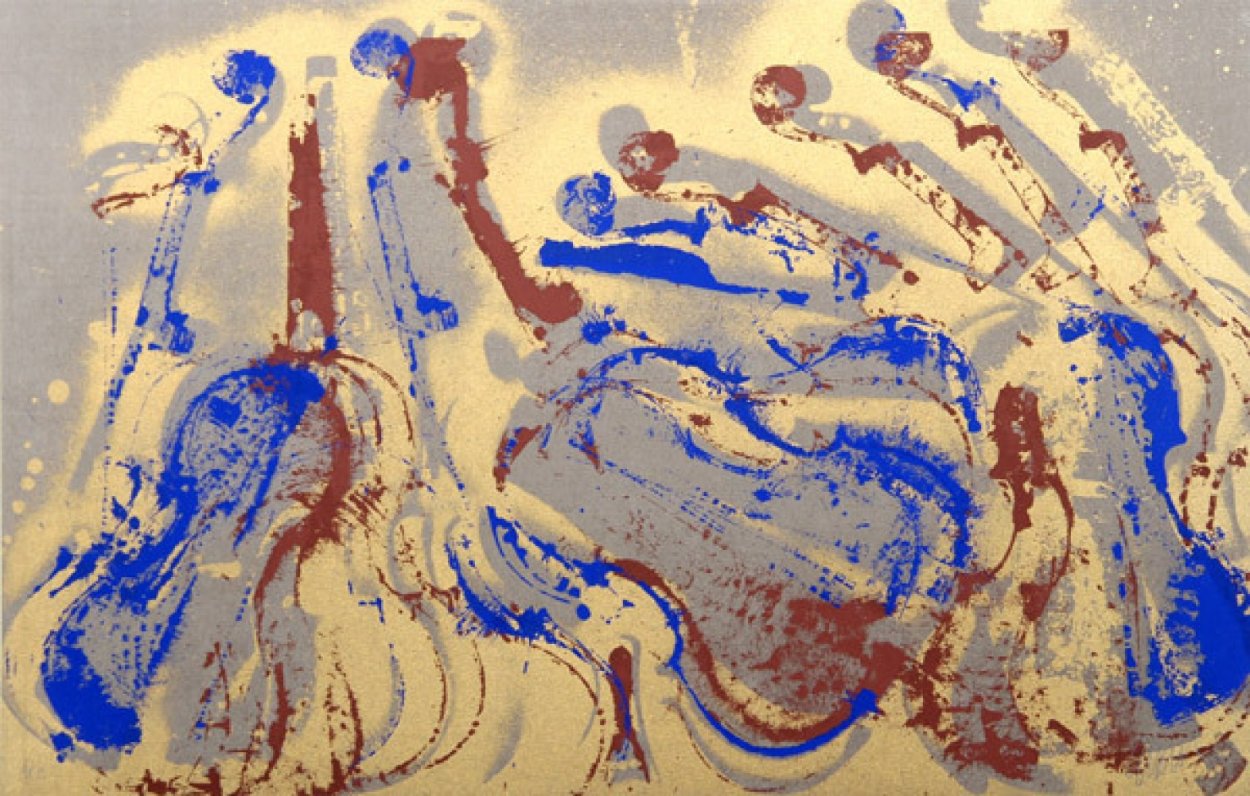 Cavalcade Or Symphony in Gold 1979 Limited Edition Print by Arman Arman Cavalcade Or Symphony in Gold 1979 Limited Edition Print by Arman Arman