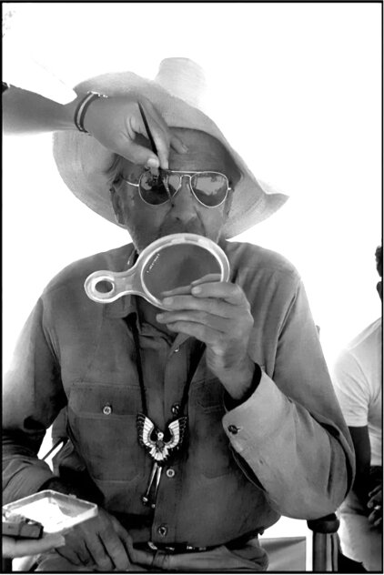 James Stewart on the Set of the Flight of the Phoenix 1965 - Arizona - Large Format Photography by Eve Arnold