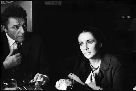 Elizabeth Taylor and Richard Burton on the Film Set of Becket 1963 - Great Britain - Large Format Photography - Eve Arnold
