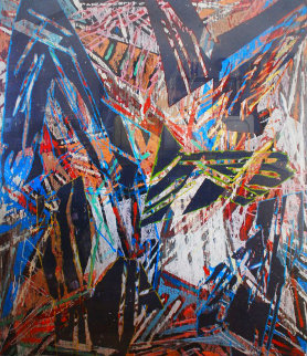 Untitled Unique Monoprint 1987 60x50 Huge Original Painting - Charles Arthur Arnoldi Untitled Unique Monoprint 1987 60x50 Huge Original Painting - Charles Arthur Arnoldi