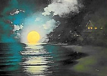 Enchanted Rendezvous 2005 48x63 Super Huge Original Painting - Arozi Enchanted Rendezvous 2005 48x63 Super Huge Original Painting - Arozi