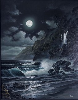 Moonlit Splendor 2005 39x33 Original Painting - Arozi Moonlit Splendor 2005 39x33 Original Painting - Arozi