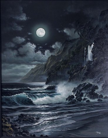 Moonlit Splendor 2005 39x33 Original Painting -  Arozi