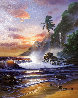 Oahu Sunset 2000 32x26 - Hawaii Original Painting by  Arozi - 0