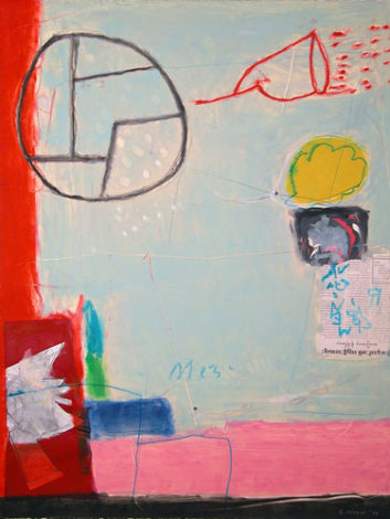 Untitled Abstract Monotype 1994 36x27 Works on Paper (not prints) - Gustavo Ramos Rivera