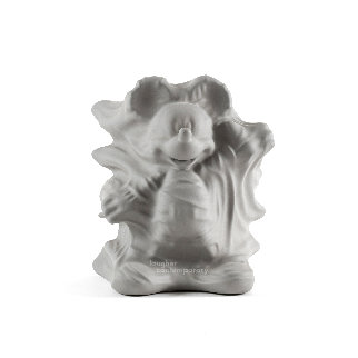 Hollow Mickey (Grey) Resin Sculpture 2020 12 in Sculpture - Daniel Arsham