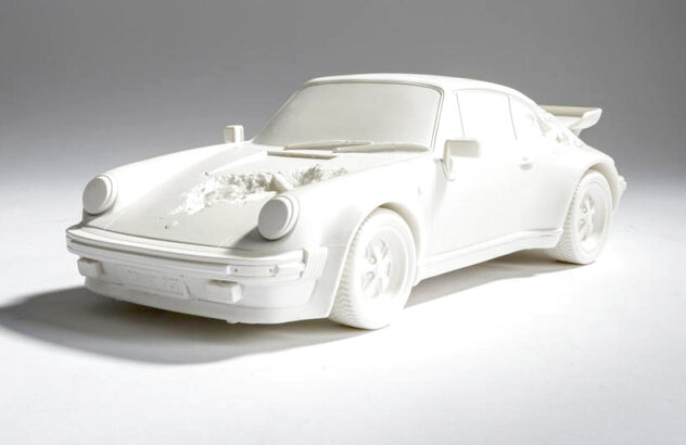 Eroded 911 Selenite Sculpture 2020, 12 in Sculpture by Daniel Arsham Eroded 911 Selenite Sculpture 2020, 12 in Sculpture by Daniel Arsham