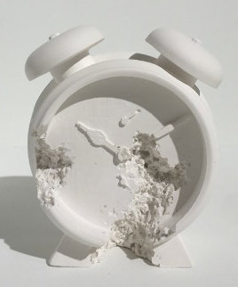 Clock (Future Relic Dafr-03) Plaster and Glass Sculpture 2015 5 in Sculpture - Daniel Arsham Clock (Future Relic Dafr-03) Plaster and Glass Sculpture 2015 5 in Sculpture - Daniel Arsham