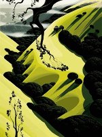 Eyvind Earle Concept Art Silk Scarf