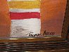 Untitled Painting (Signed By Joe Montana) 1997 59x35 Huge Original Painting by Thomas Arvid - 3