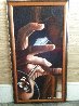 Sip 1990 40x20  Huge - Early Original Painting by Thomas Arvid - 1