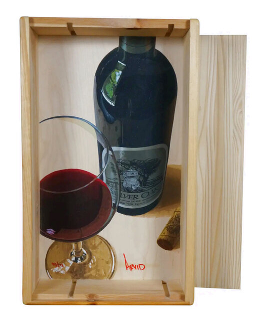 It Stands Alone Silver Oak 2006 - Serigraph on Board Wine Crate Limited Edition Print by Thomas Arvid