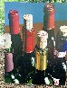Untitled Wine Still Life 1997 63x48 - Huge Mural Size Original Painting by Thomas Arvid - 4