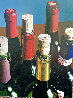 Untitled Wine Still Life 1997 63x48 - Huge Mural Size Painting Original Painting by Thomas Arvid - 1