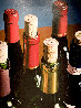 Untitled Wine Still Life 1997 63x48 - Huge Mural Size Painting Original Painting by Thomas Arvid - 3
