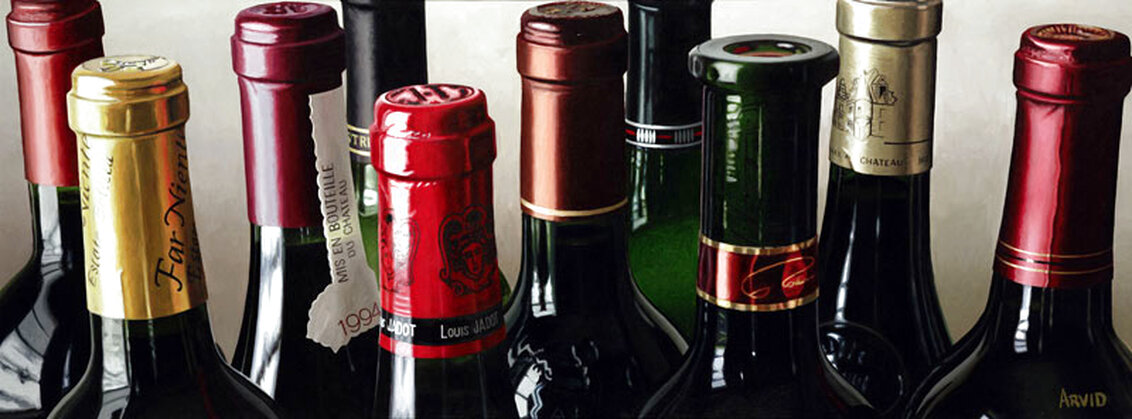 10 Bottles 1994 - Huge Giclee on Canvas Limited Edition Print by Thomas Arvid