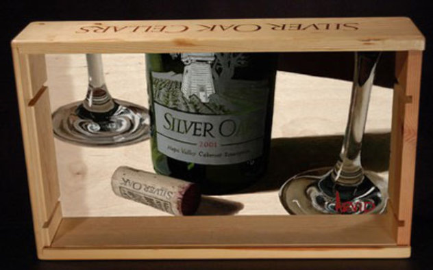 Stems From Napa - California - Wine Crate Limited Edition Print by Thomas Arvid