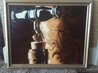 Untitled Painting 1980 34x28 Huge Oil on Canvas Original Painting by Thomas Arvid - 1