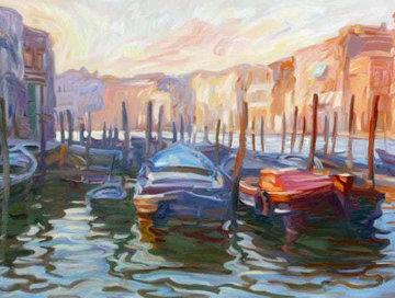 Evening View From the Fish Market 1993 Limited Edition Print - John Asaro Evening View From the Fish Market 1993 Limited Edition Print - John Asaro