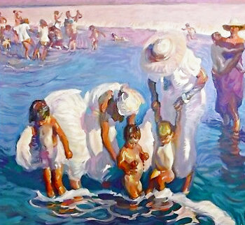 Beach At Del Mar Limited Edition Print - John Asaro Beach At Del Mar Limited Edition Print - John Asaro