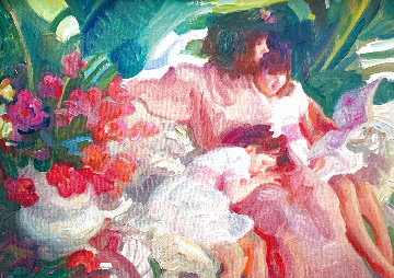 Story Time 1992 25x28 Original Painting - John Asaro Story Time 1992 25x28 Original Painting - John Asaro
