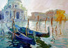 Santa Maria Della Salute: Sunset PP 1995 - Venice, Italy Limited Edition Print by John Asaro - 0