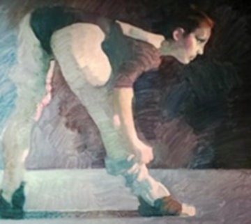 Ballerina 1981 26x30 Original Painting - John Asaro Ballerina 1981 26x30 Original Painting - John Asaro