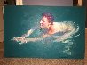 Royal Swim 30x45 - Huge Original Painting by John Asaro - 1