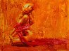 Golden Aura Embellished Limited Edition Print by Henry Asencio - 0