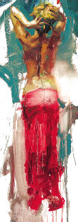Trilogy Suite: Blue Rhapsody, Scarlet Beauty and Graceful Slendor 2009 Embellished Limited Edition Print - Henry Asencio Trilogy Suite: Blue Rhapsody, Scarlet Beauty and Graceful Slendor 2009 Embellished Limited Edition Print - Henry Asencio