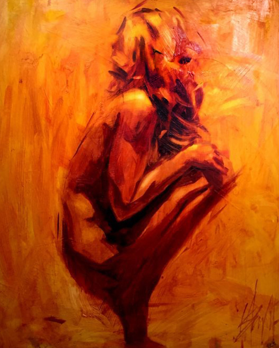 Balance 42x42 Super Huge Original Painting by Henry Asencio Balance 42x42 Super Huge Original Painting by Henry Asencio