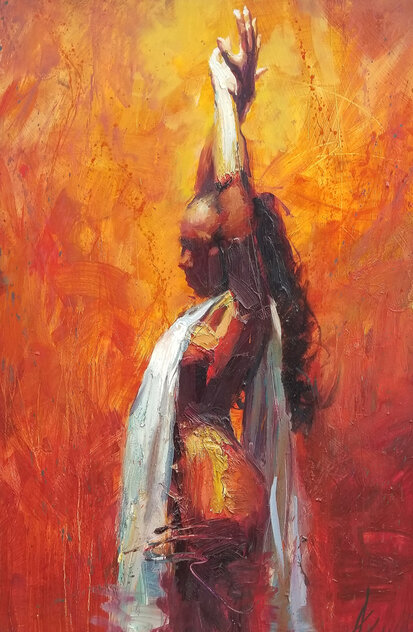 Enlightenment 2011 - 60x31  Huge Original Painting by Henry Asencio