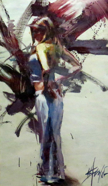 Exhilaration 45x30 Huge Original Painting - Henry Asencio