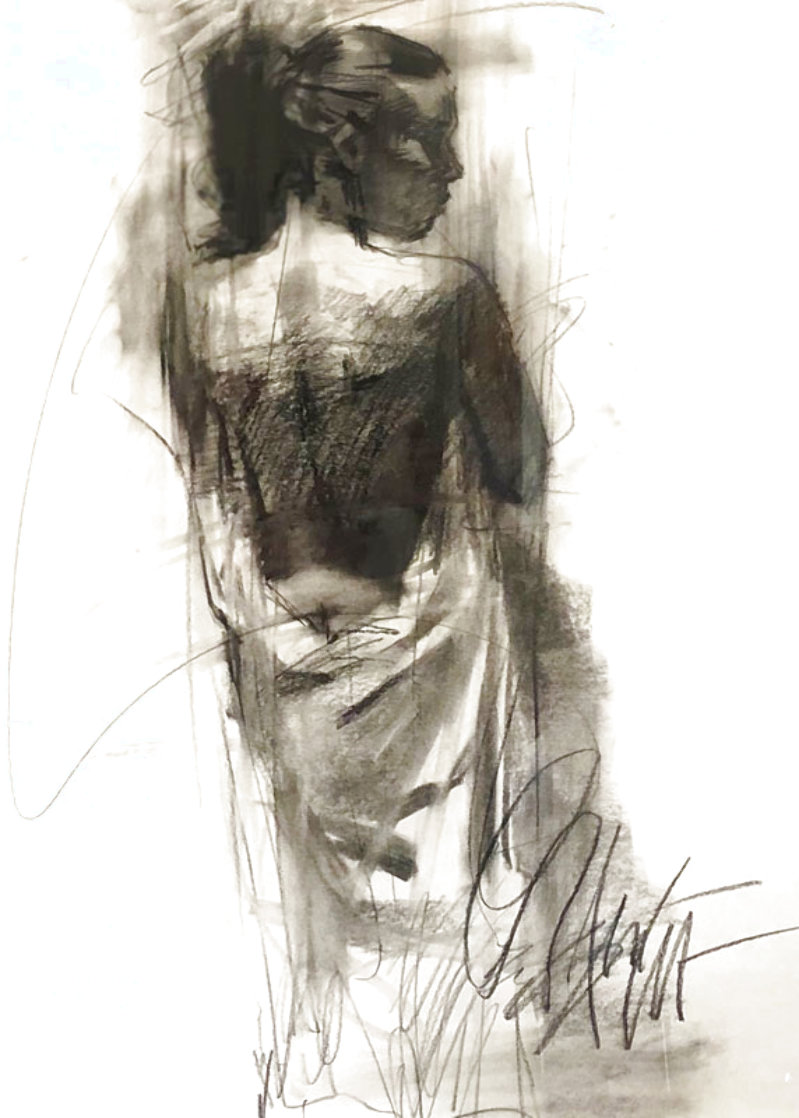 Exhiliration Pastel 2004 36x30 Works on Paper (not prints) by Henry Asencio
