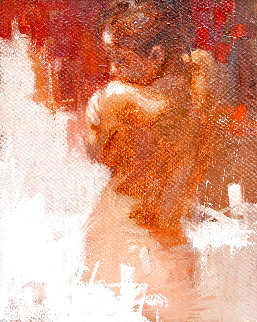 Nude Portrait 22x18 Original Painting - Henry Asencio