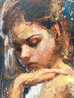 Adoration -  Embellished Giclee on Canvas Limited Edition Print by Henry Asencio - 2