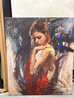 Adoration -  Embellished Giclee on Canvas Limited Edition Print by Henry Asencio - 1