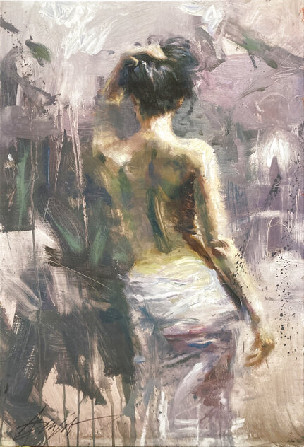 Enlightenment - Embellished  Giclee on Canvas - Huge Limited Edition Print by Henry Asencio