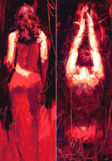 Passion Suite: Seduction and Surrender 2004 -  Set of 2 Embellished Limited Edition Print - Henry Asencio