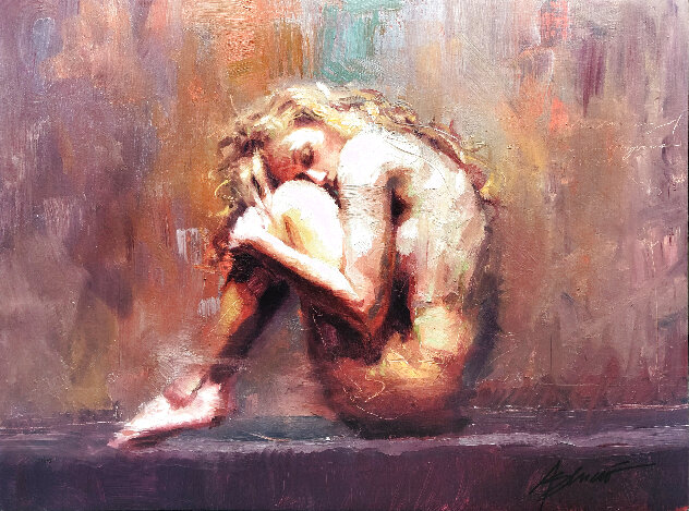 Comfort Embellished Giclee Limited Edition Print by Henry Asencio