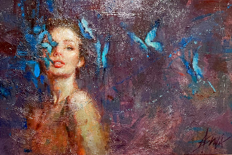 Adorned 2022 37x49 - Huge Original Painting - Henry Asencio