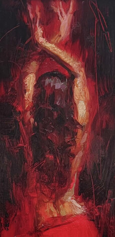 Deliverance 2019 44x19 - Huge - Signed Twice Original Painting - Henry Asencio